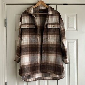 Banana Republic Flannel Shirt Jacket